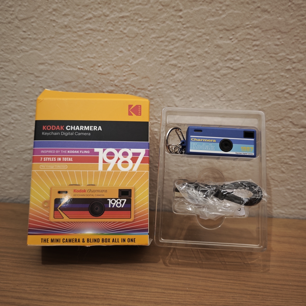 Kodak Charmera Keychain Camera in Blue and Black